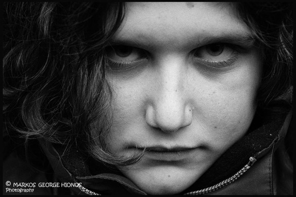 black and white portrait of a boy -photo taken in England © MARKOS GEORGE HIONOS Photography